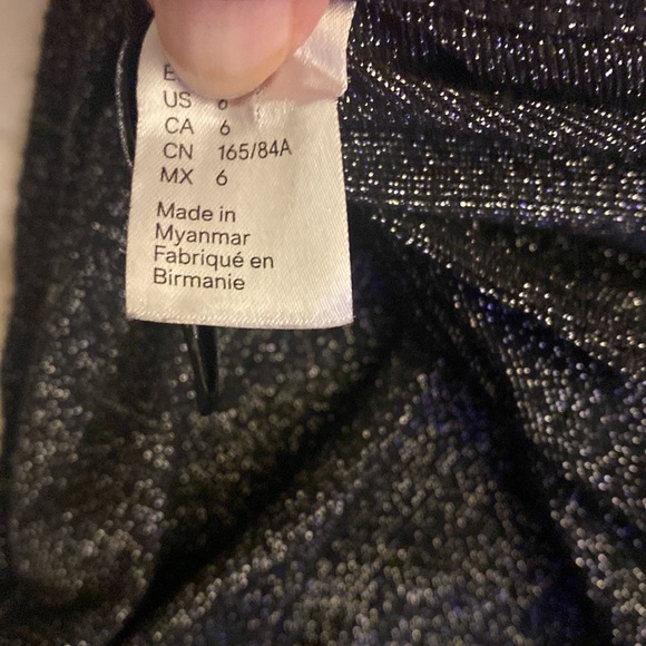 SM 6, stretchy and skin tight dress dark gray&purple  colored mini skirt! - Picture 7 of 7